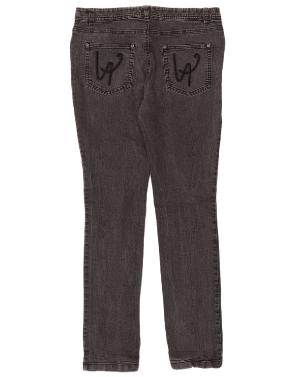 Damskie jeansy skinny Laura Ashley UK 14 Large W34 L32 Szara bawełna