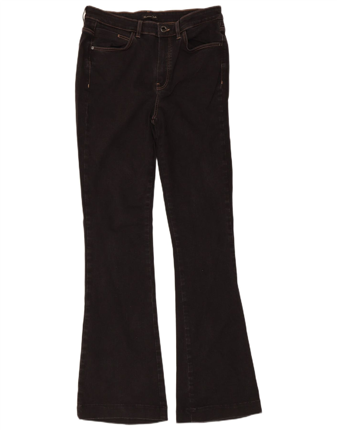 Damskie jeansy Bootcut MASSIMO DUTTI EU 42 Large W32 L32 Czarna bawełna