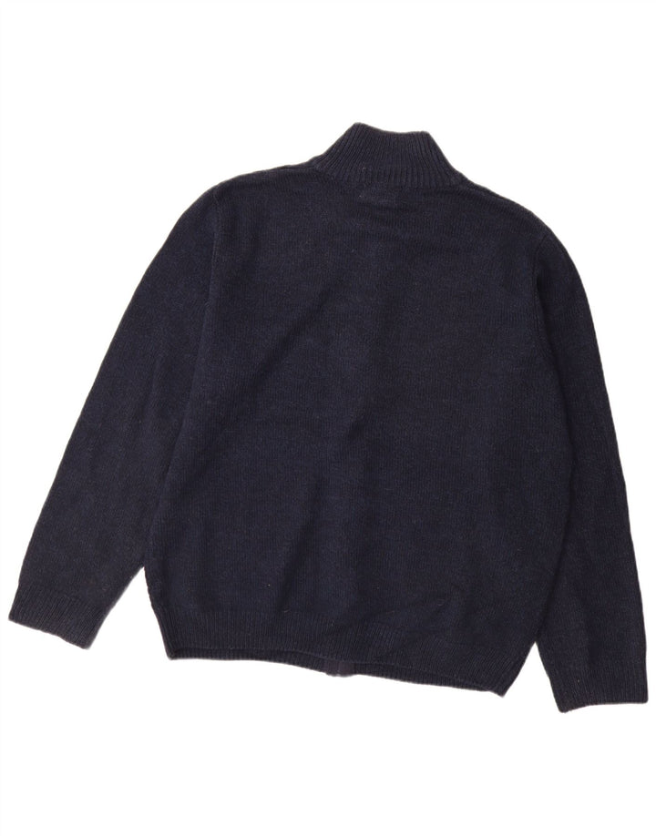 Marks & Spencer Męski sweter rozpinany na zamek XL, granatowy, akryl