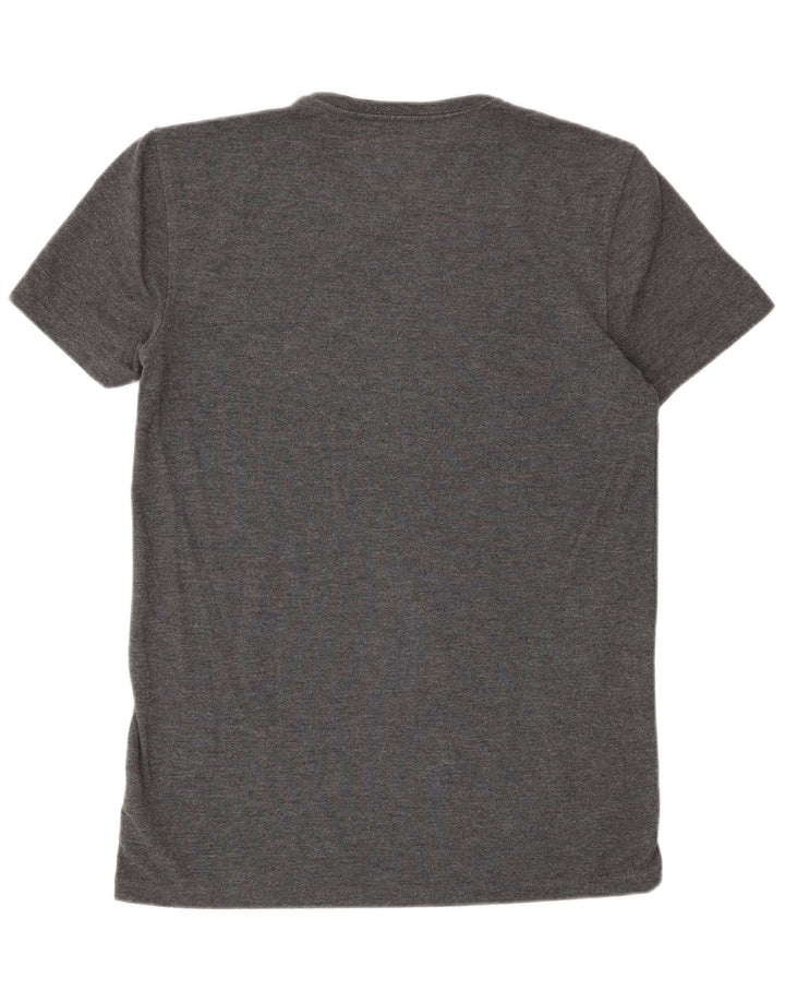 Męski T-shirt z grafiką Tommy Hilfiger, średni szary