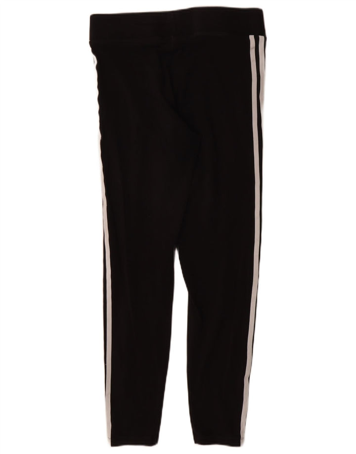 Legginsy damskie ADIDAS UK 12, średnie czarne, bawełniane