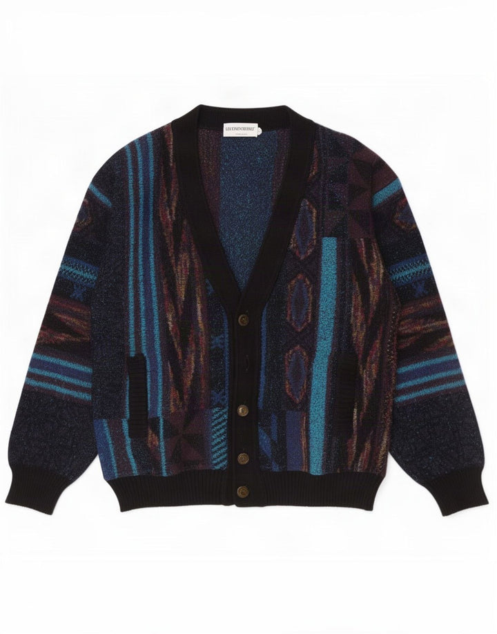 Sweter męski Luciano Chiari IT 48 Średni wielobarwny geometryczny