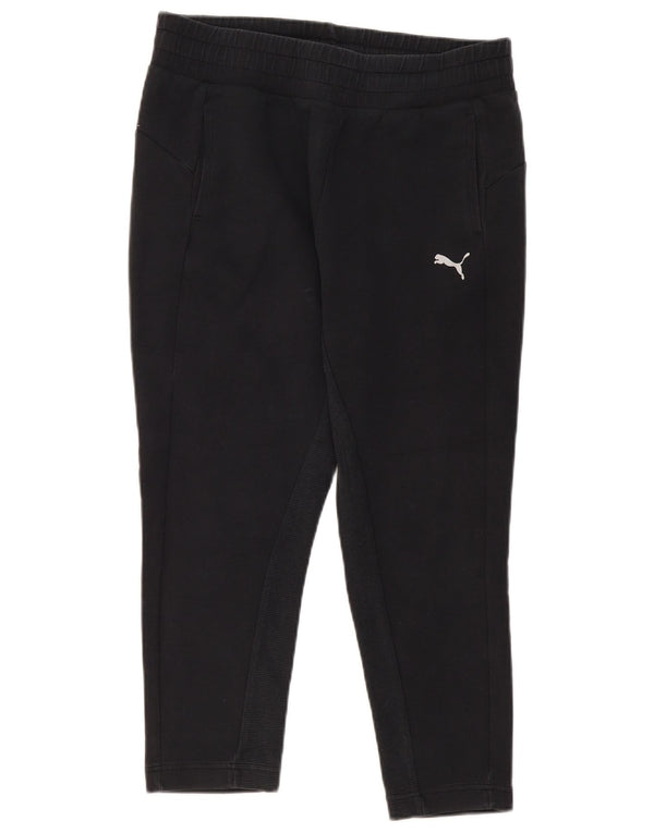 Damskie spodnie dresowe Puma Crop Joggers UK 14, duże, czarne, bawełniane