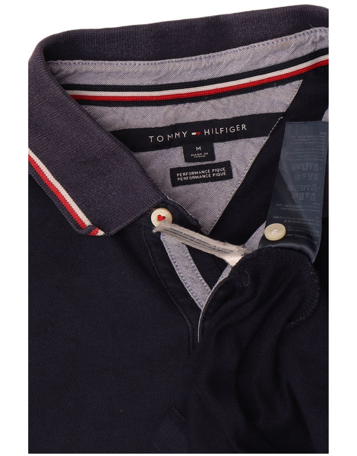 Męska koszulka polo Tommy Hilfiger, średnia, granatowa, bawełniana