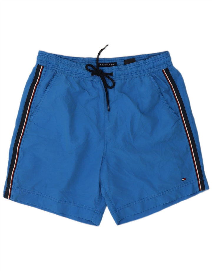 Męskie spodenki kąpielowe Tommy Hilfiger, duże, niebieskie, poliestrowe