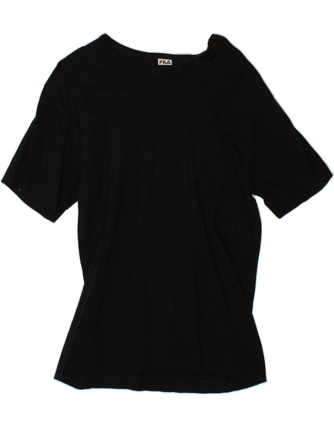 FILA Womens T-Shirt Top UK 14 Medium Black Vintage Fila and Second-Hand Fila from Messina Hembry 