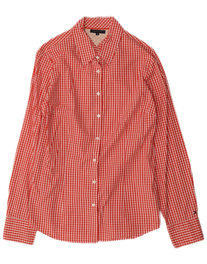Koszula damska Tommy Hilfiger US 10, duża, bawełniana w kratkę, w kolorze czerwonym