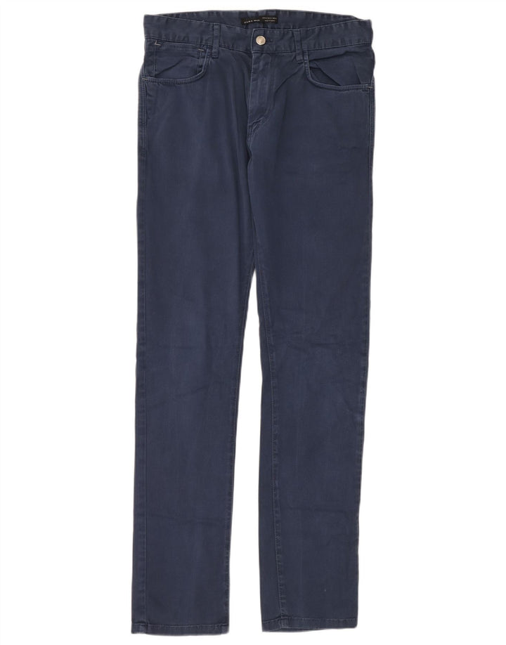 Męskie spodnie typu slim casual Zara EU 40 Medium W31 L34 Niebieskie