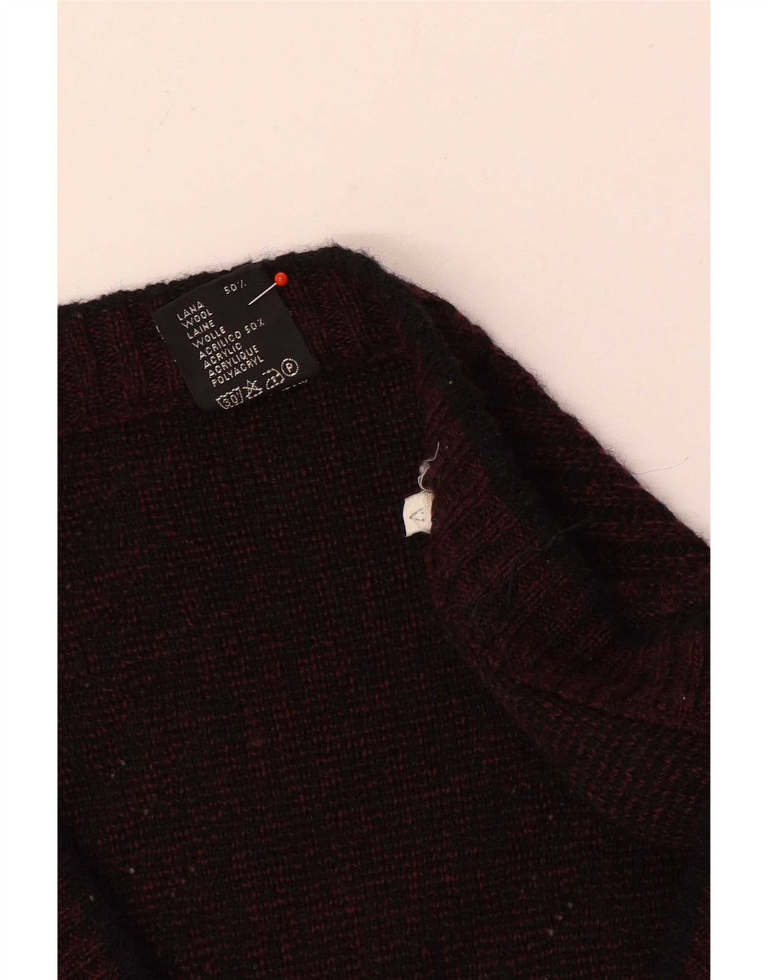 Sweter damski Rinaldi Cardigan UK 14, duża bordowa wełna