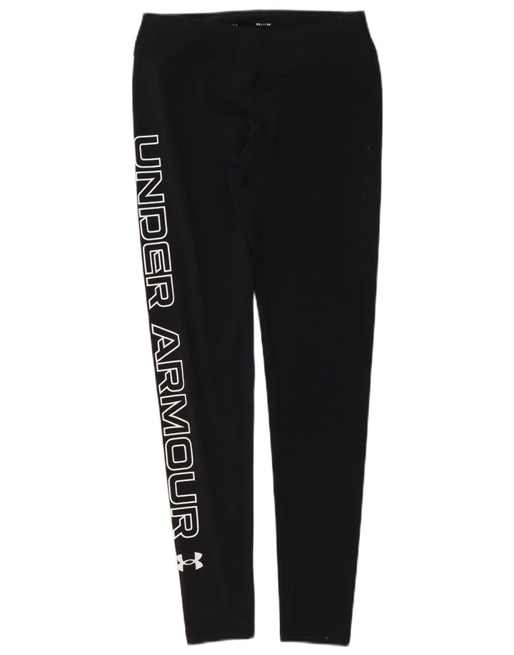 Damskie legginsy Under Armour Graphic UK 10, małe, czarne, bawełniane