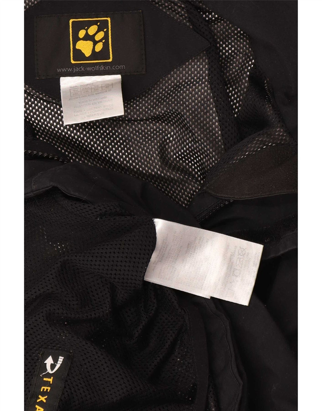 Męska kurtka wiatrówka Jack Wolfskin UK 50 3XL Czarny poliamid