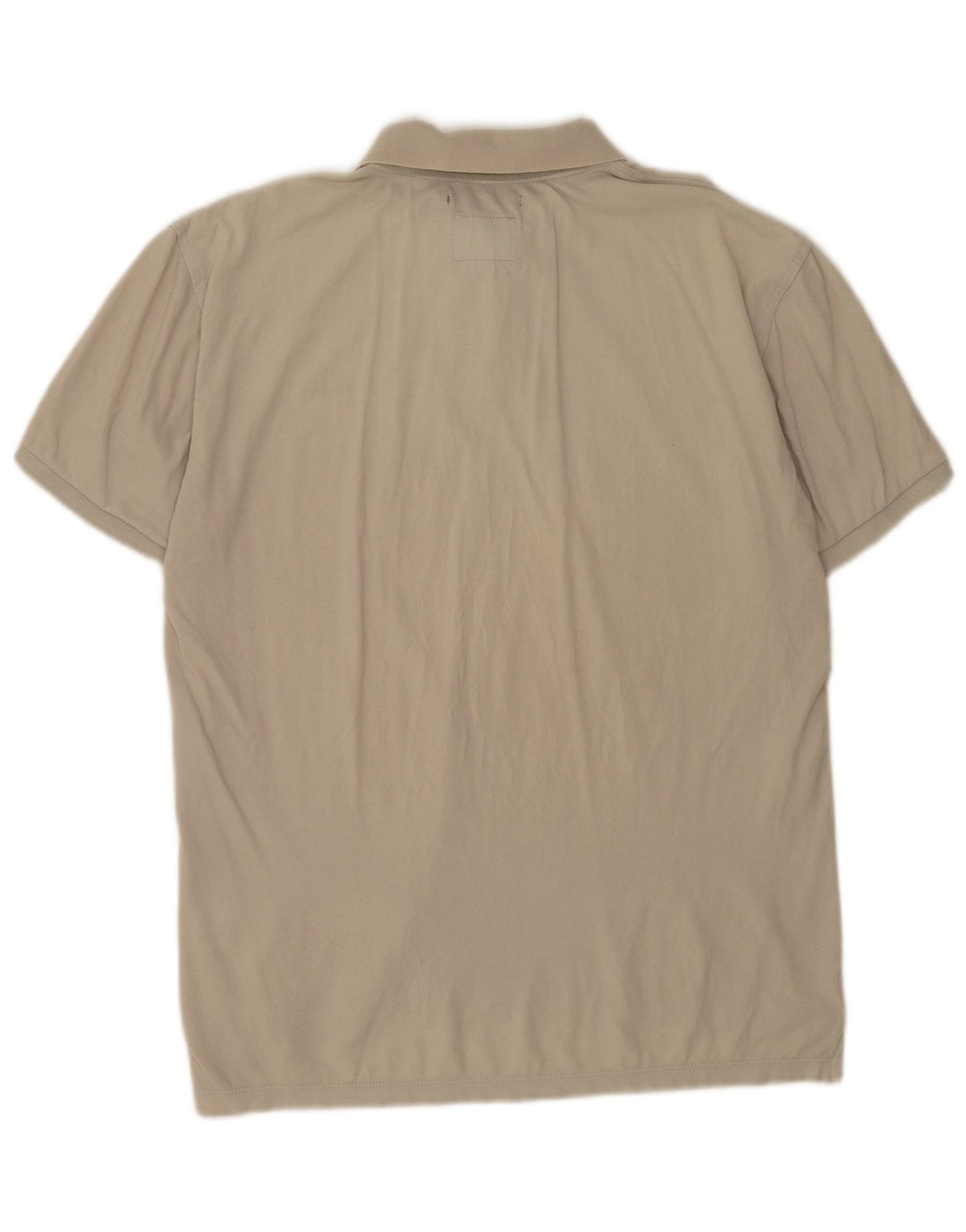 Męska koszulka polo Woolrich o regularnym kroju, średnio beżowa, bawełniana