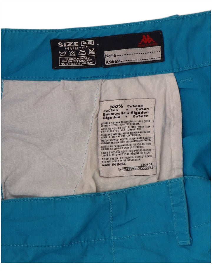 Spodnie damskie KAPPA Perfect Fit Straight Capri IT 48 XL W34 L20 Niebieskie