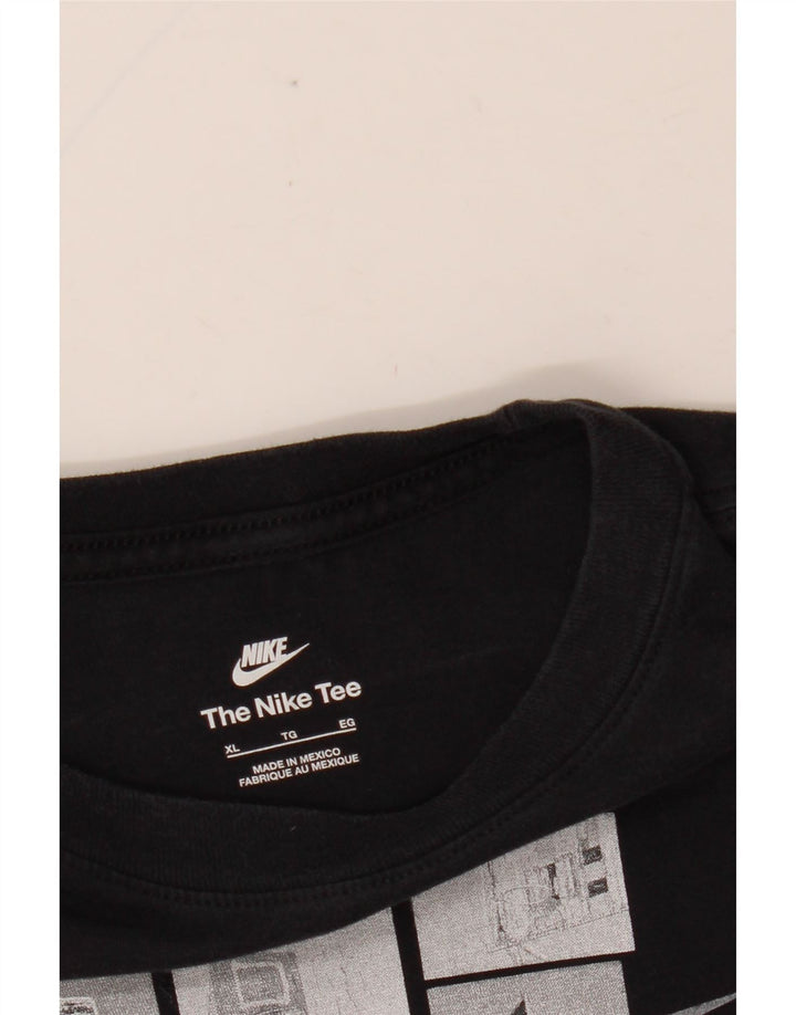 Damska koszulka z grafiką NIKE Top UK 18 XL, czarna