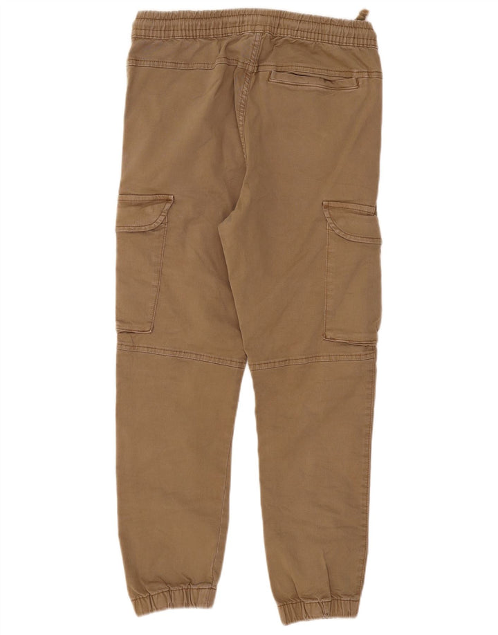 Męskie spodnie cargo Zara Crop Joggers Small W30 L25 Beżowe