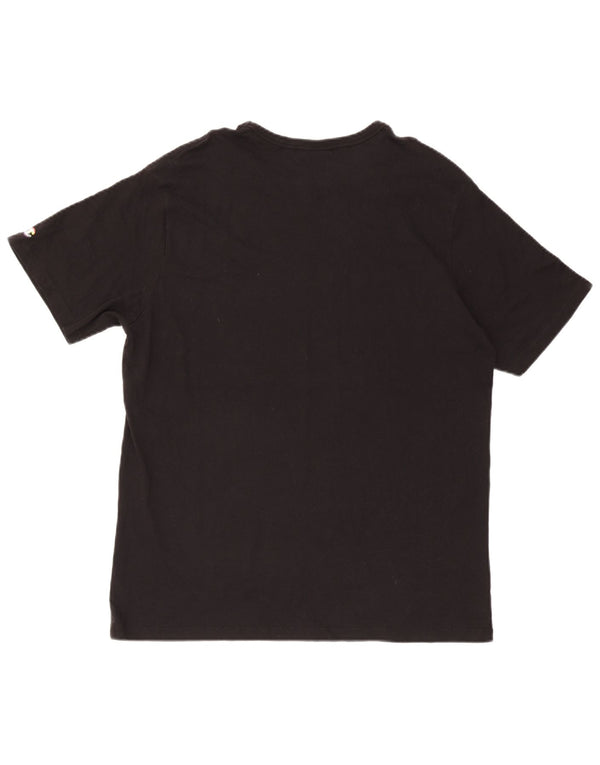 Męski T-shirt Champion z grafiką, top XL, czarna bawełna