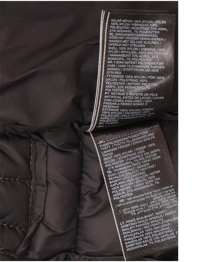 Damska wyściełana kurtka z kapturem Superdry UK 8, mała, zielona nylonowa