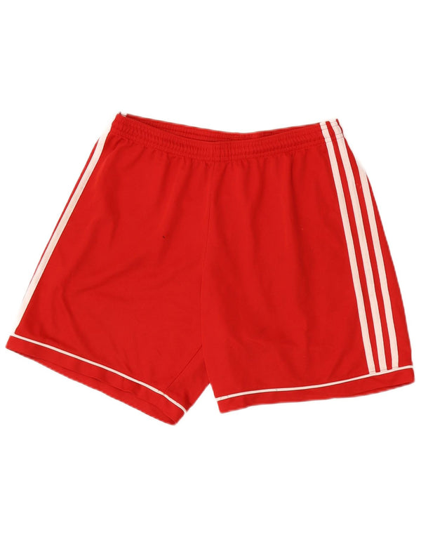 Męskie spodenki sportowe adidas Graphic Regular, średnio czerwone, poliestrowe
