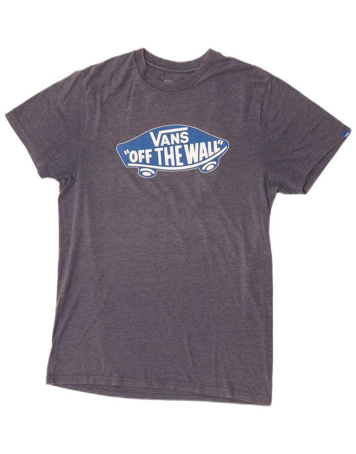 Męski T-shirt z grafiką Vans, średnioszary, bawełniany