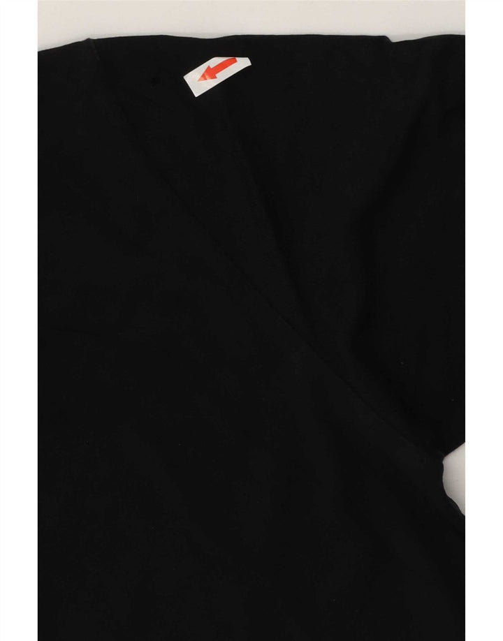 Męski T-shirt z grafiką Nike, mały, czarny, bawełniany