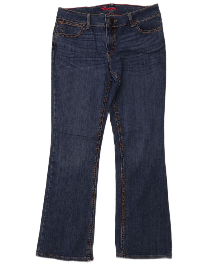 Damskie jeansy Bootcut WRANGLER US 11/12, duże W32 L32, niebieska bawełna