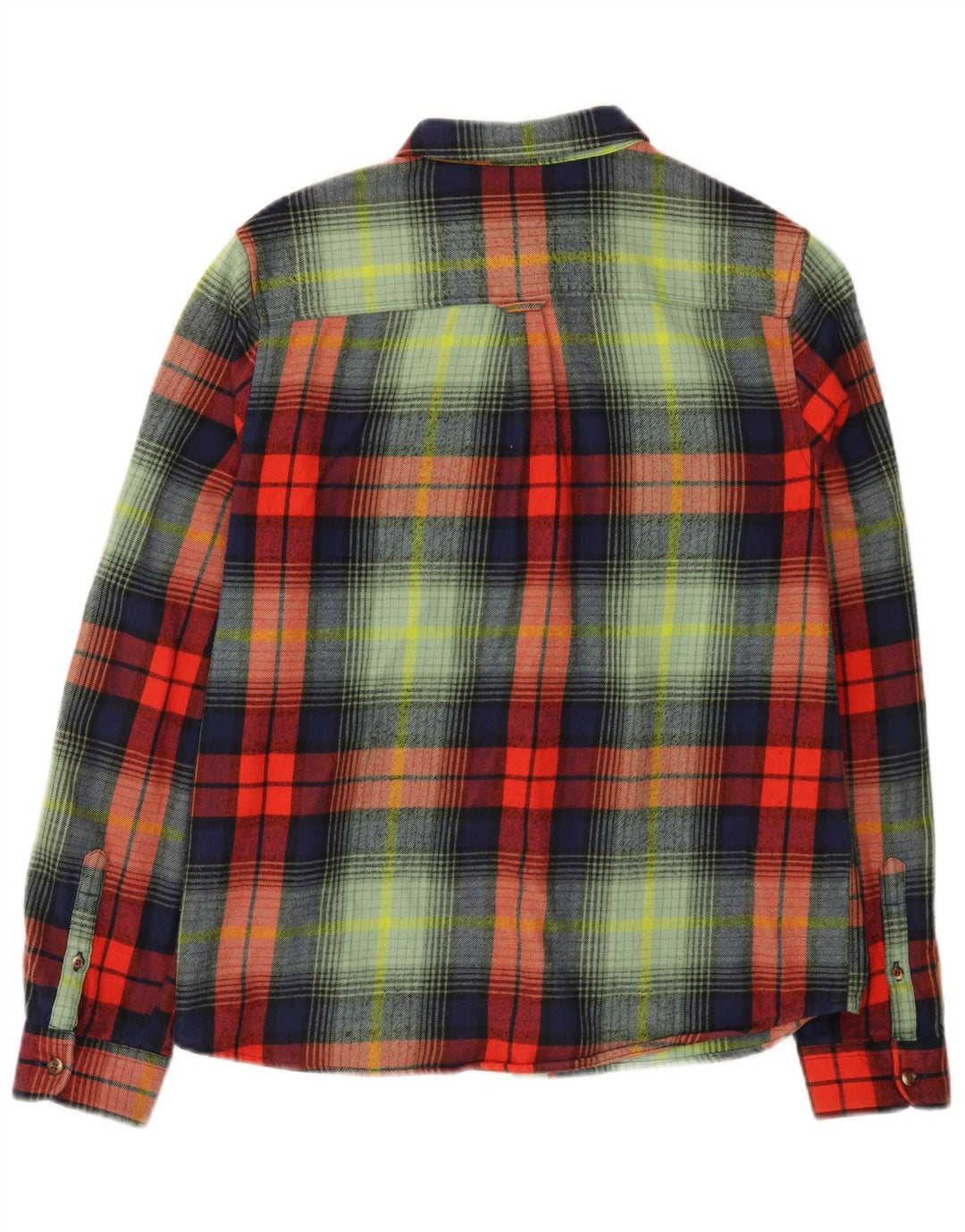 Damska koszula flanelowa Superdry UK 12, średnia wielobarwna bawełniana krata