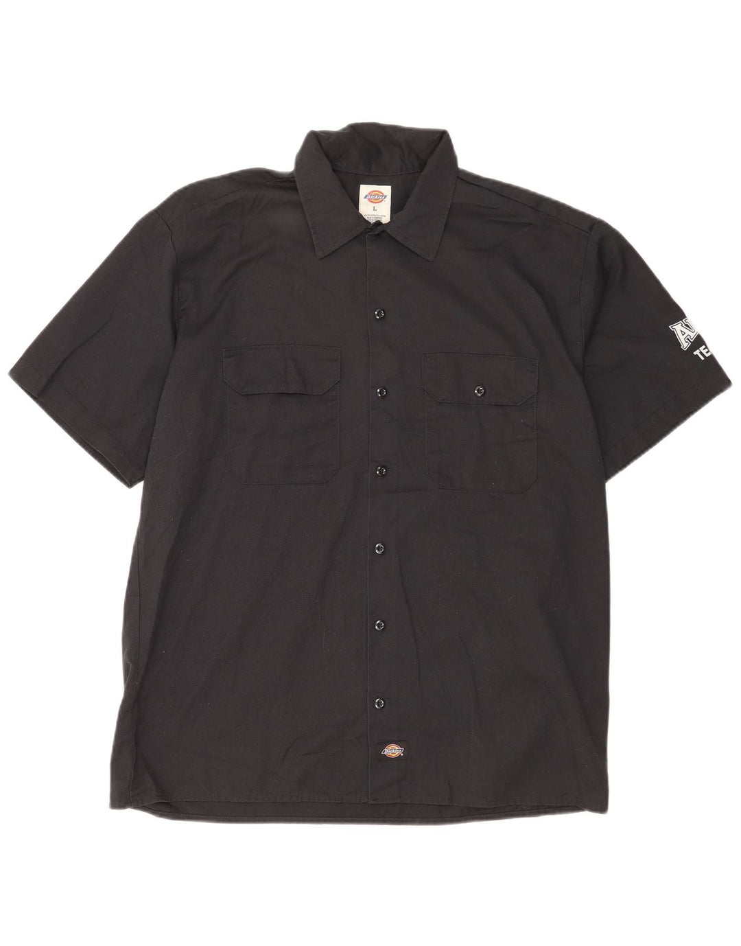 Męska koszula z krótkim rękawem DICKIES z grafiką, duża, czarna, bawełniana