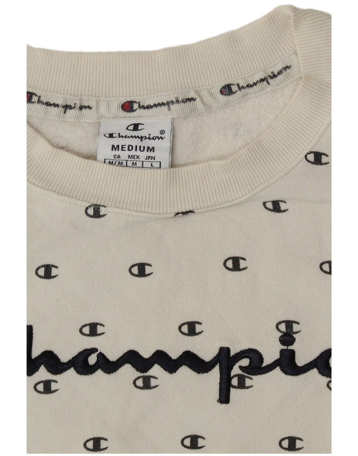 Damska bluza Champion Graphic Jumper UK 14 Średnia biel