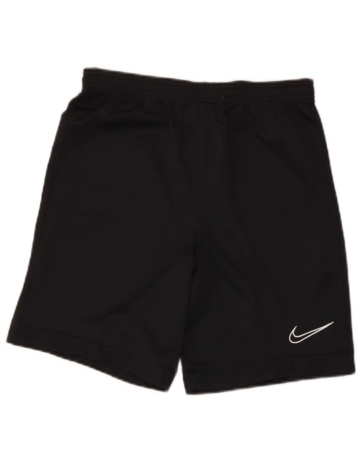 Chłopięce spodenki sportowe NIKE Dri Fit na 12-13 lat, duże, czarne, poliestrowe