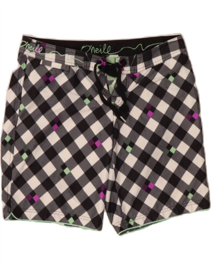 O'NEILL Mens Swimming Shorts Medium  Black Check Polyester Vintage O'Neill and Second-Hand O'Neill from Messina Hembry 