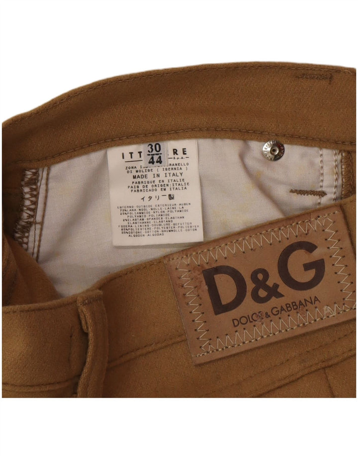 Dolce & Gabbana Damska spódnica ołówkowa IT 44 Medium W30 Beżowa wełna