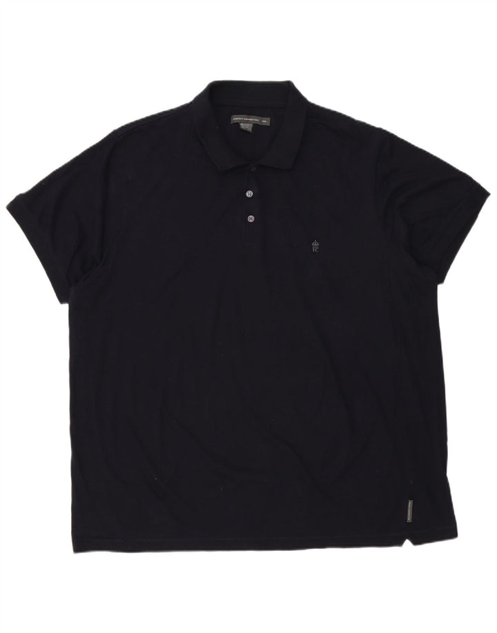 Męska koszulka polo French Connection 4XL, granatowa, bawełniana
