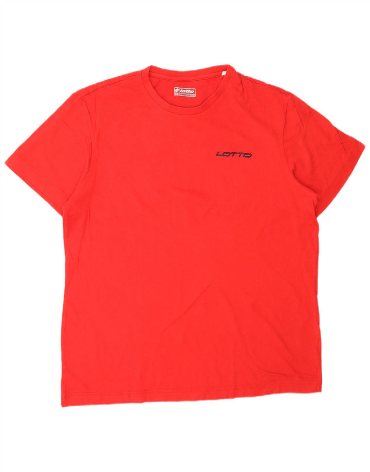 T-shirt męski LOTTO Top 2XL Czerwony Syntetyczny