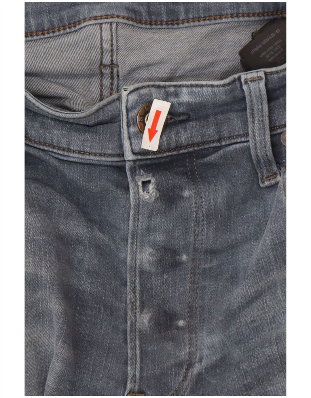Męskie jeansy slim G-Star W34 L30 Niebieski poliester