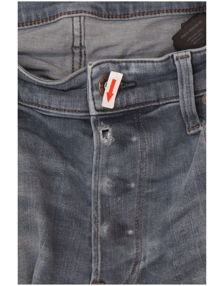 Męskie jeansy slim G-Star W34 L30 Niebieski poliester
