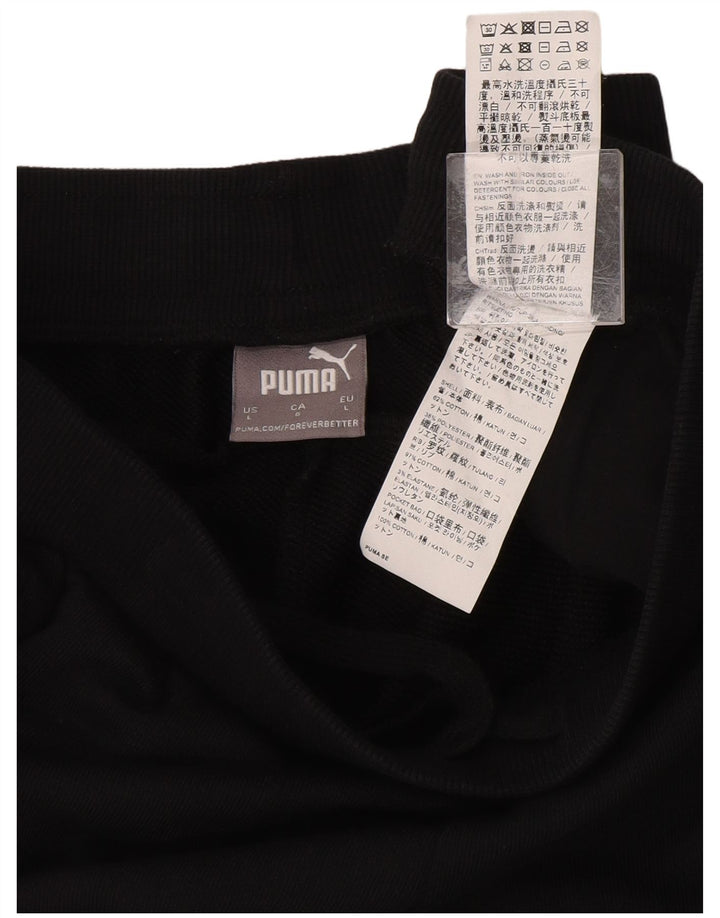 Męskie spodenki sportowe Puma z grafiką, duże, czarne, bawełniane