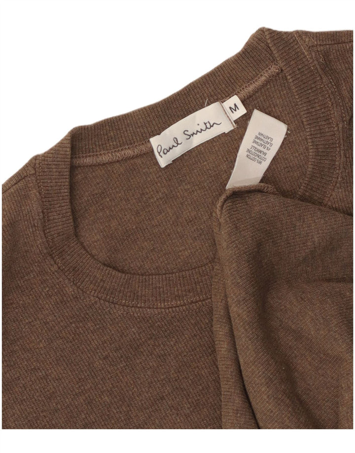 T-shirt damski PAUL SMITH Top UK 14 Średni brązowy bawełniany