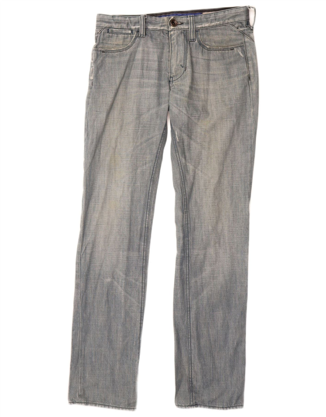 Damskie jeansy Gas Slim W31 L32 Niebieskie bawełniane