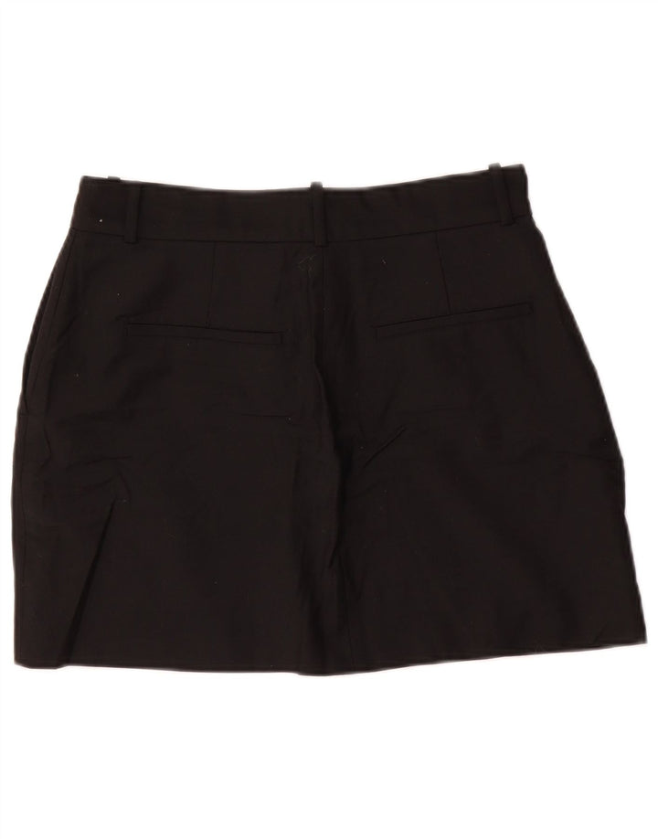 Damska spódniczka mini ZARA, średnia W28, czarna, poliester
