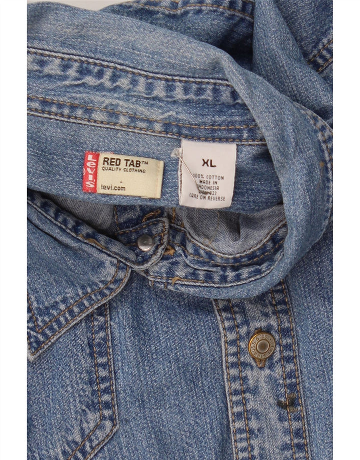Męska koszula dżinsowa Levi's XL, niebieska, bawełniana