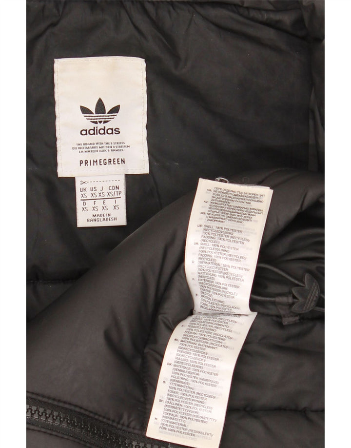 Męska wyściełana kurtka Adidas o luźnym kroju UK 34 XS Czarny poliester
