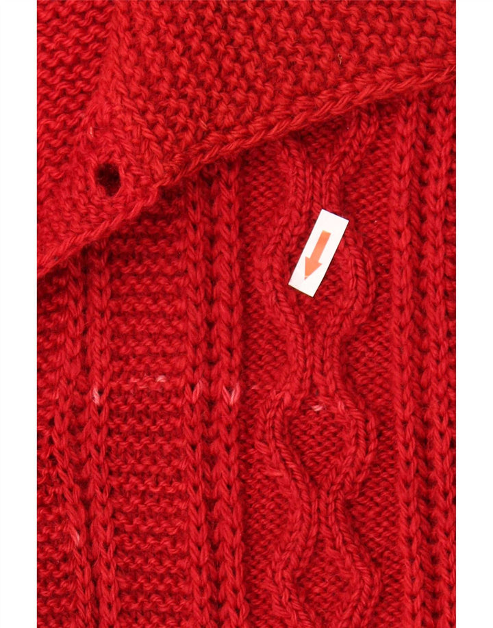Sweter męski w stylu vintage, średni burgund