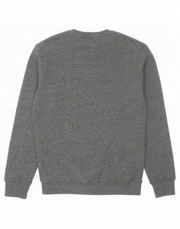 Męski sweter Superdry, duży, szary, z bawełny w cętki