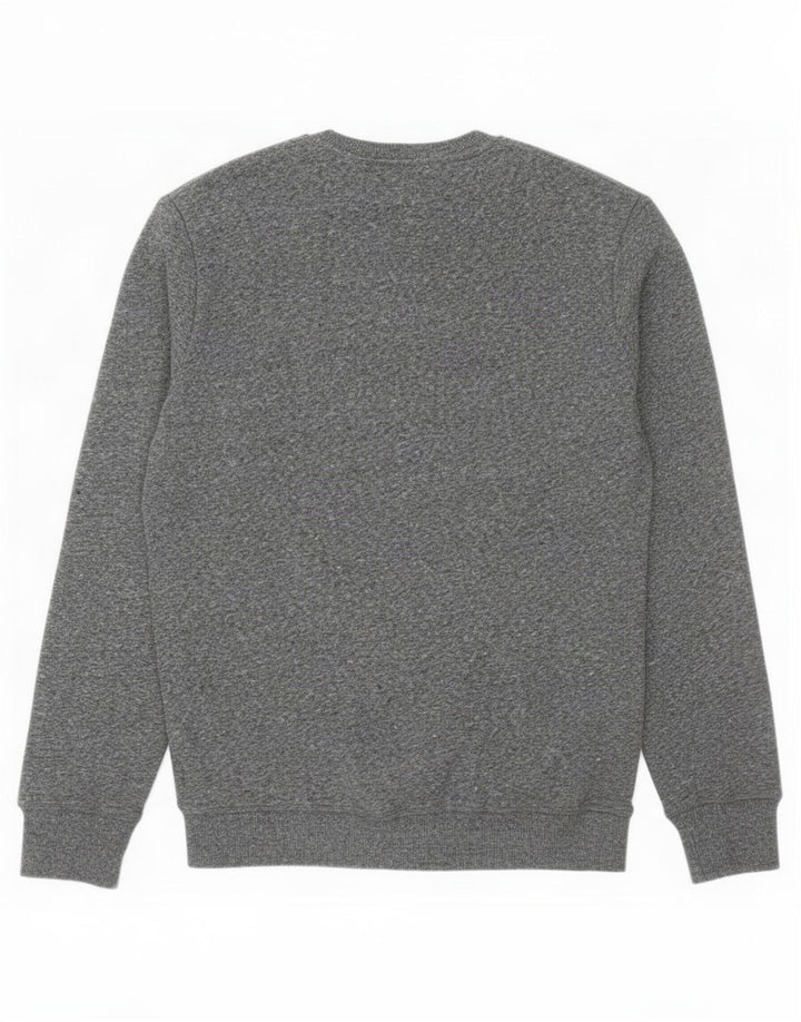 Męski sweter Superdry, duży, szary, z bawełny w cętki