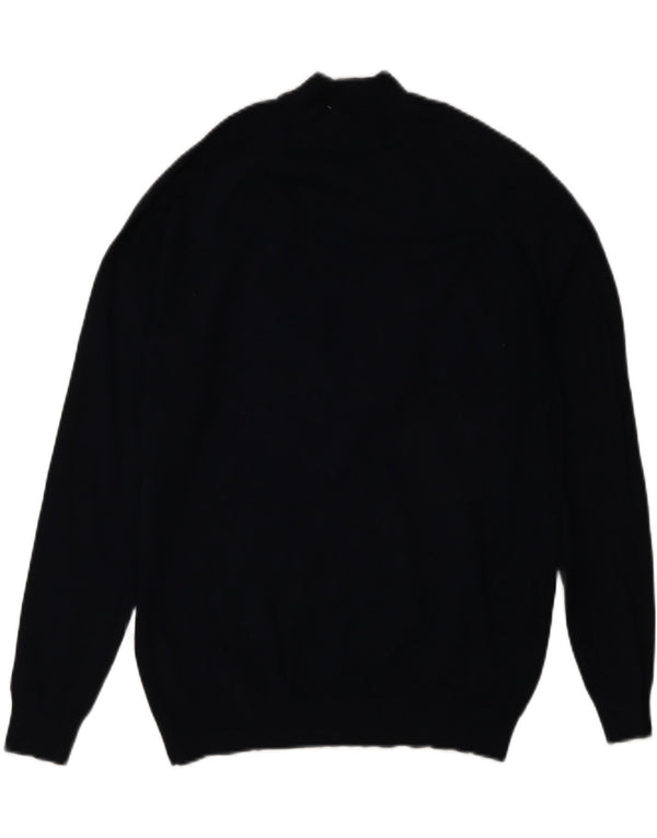 Sweter damski Zara z golfem UK 10 Small, granatowy, wiskozowy