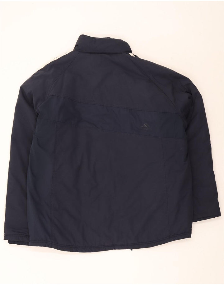 Męska ocieplana kurtka Adidas UK 42 XL granatowa, poliestrowa