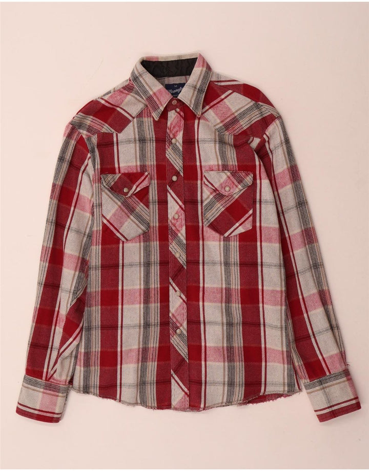 Męska koszula flanelowa Wrangler w średnią czerwoną kratkę