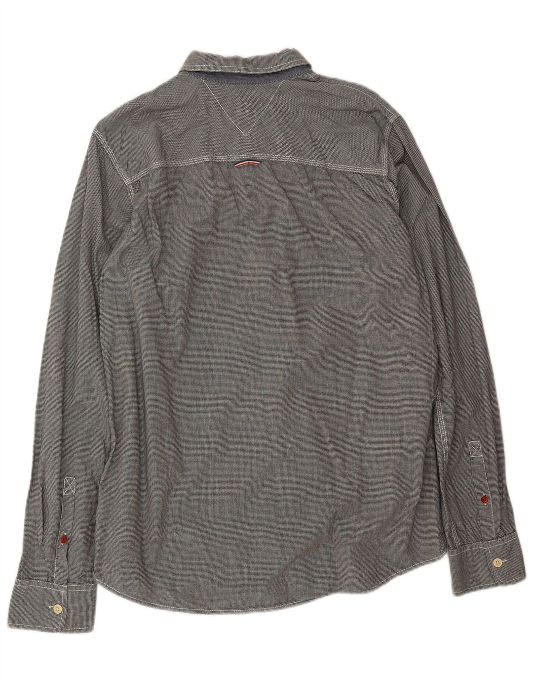 Koszula męska Tommy Hilfiger XL, szara, bawełniana w pepitkę