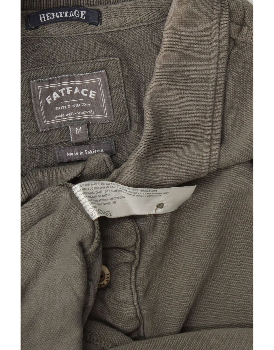 Męska koszulka polo Fat Face Heritage, średnioszara, bawełniana