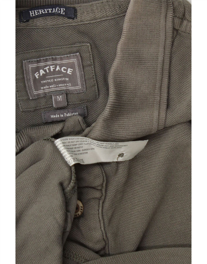 Męska koszulka polo Fat Face Heritage, średnioszara, bawełniana